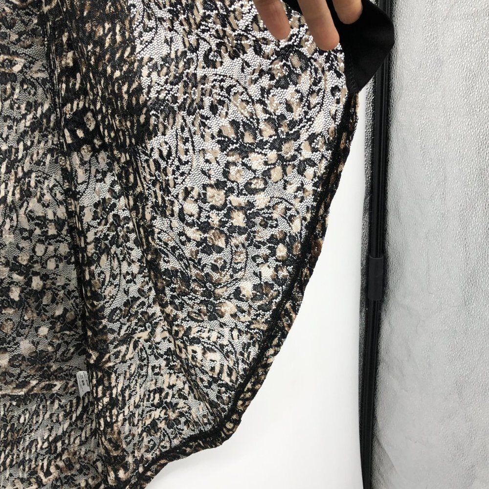 Initiatives Brown Abstract Patterned Robe Cardigan size M - Picture 11 of 15